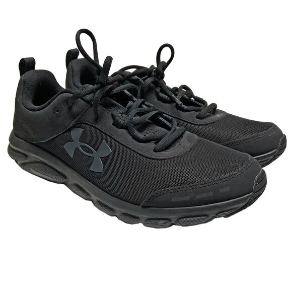 Under Armour Men's Charged Assert 8 Running Shoes Sneakers Size 12 Black Lace-up - Picture 1 of 8